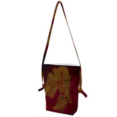 Celtic Spiritual Pattern Art Folding Shoulder Bag by Pakrebo