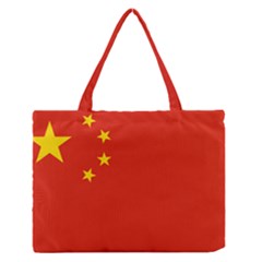 China Flag Zipper Medium Tote Bag