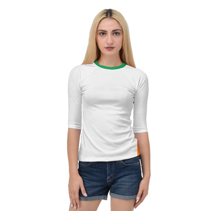 Ireland Flag Irish Flag Quarter Sleeve Raglan Tee