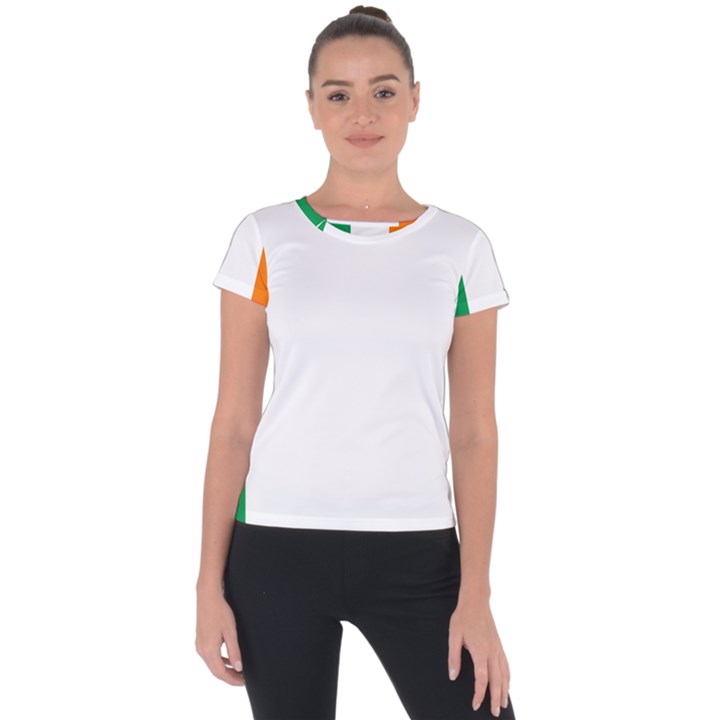 Ireland Flag Irish Flag Short Sleeve Sports Top 