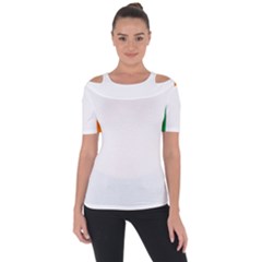 Ireland Flag Irish Flag Shoulder Cut Out Short Sleeve Top by FlagGallery