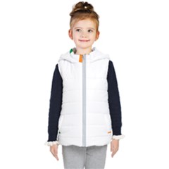 Ireland Flag Irish Flag Kids  Hooded Puffer Vest by FlagGallery