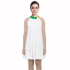 Ireland Flag Irish Flag Velvet Halter Neckline Dress  by FlagGallery