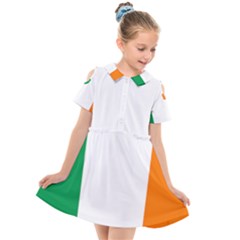 Ireland Flag Irish Flag Kids  Short Sleeve Shirt Dress