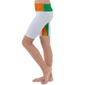 Ireland Flag Irish Flag Kids  Lightweight Velour Cropped Yoga Leggings View2