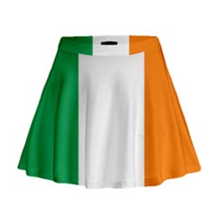 Flag Of Ireland Irish Flag Mini Flare Skirt by FlagGallery