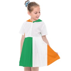 Flag Of Ireland Irish Flag Kids  Sailor Dress by FlagGallery