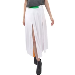 Flag Of Ireland Irish Flag Velour Split Maxi Skirt