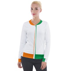 Flag Of Ireland Irish Flag Velour Zip Up Jacket