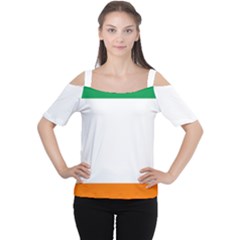 Flag of Ireland Irish Flag Cutout Shoulder Tee