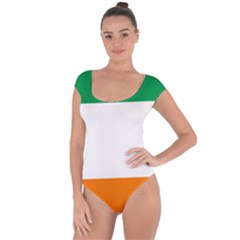 Flag of Ireland Irish Flag Short Sleeve Leotard 