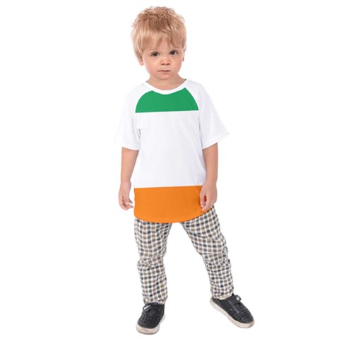 Flag Of Ireland Irish Flag Kids  Raglan Tee by FlagGallery