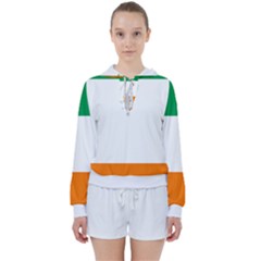 Flag of Ireland Irish Flag Women s Tie Up Sweat