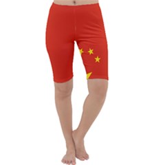 Chinese Flag Flag Of China Cropped Leggings 