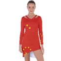 Chinese flag Flag of China Asymmetric Cut-Out Shift Dress View1