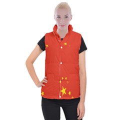 Chinese Flag Flag Of China Women s Button Up Vest