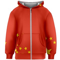 Chinese Flag Flag Of China Kids  Zipper Hoodie Without Drawstring by FlagGallery