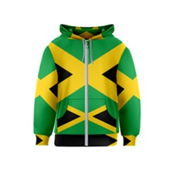 Jamaica Flag Kids  Zipper Hoodie by FlagGallery