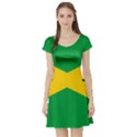 Jamaica flag Short Sleeve Skater Dress View1