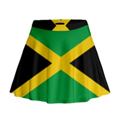 Jamaica Flag Mini Flare Skirt by FlagGallery