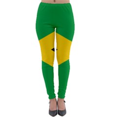 Jamaica Flag Lightweight Velour Leggings by FlagGallery