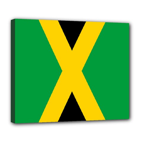 Jamaica Flag Deluxe Canvas 24  X 20  (stretched) by FlagGallery