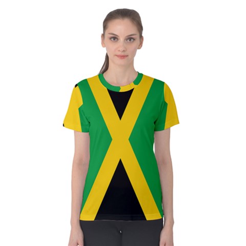 Jamaica Flag Women s Cotton Tee by FlagGallery