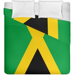 Jamaica Flag Duvet Cover Double Side (king Size) by FlagGallery