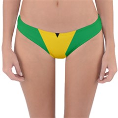 Jamaica Flag Reversible Hipster Bikini Bottoms by FlagGallery