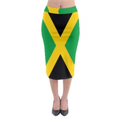 Jamaica Flag Midi Pencil Skirt by FlagGallery