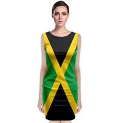 Jamaica Flag Sleeveless Velvet Midi Dress by FlagGallery