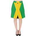 Jamaica Flag Velvet High Waist Skirt View1