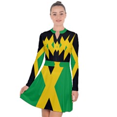 Jamaica Flag Long Sleeve Panel Dress by FlagGallery