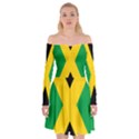 Jamaica Flag Off Shoulder Skater Dress View1