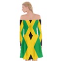 Jamaica Flag Off Shoulder Skater Dress View2