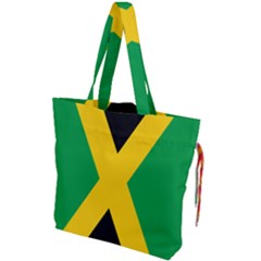 Jamaica Flag Drawstring Tote Bag by FlagGallery