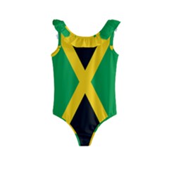 Jamaica Flag Kids  Frill Swimsuit by FlagGallery