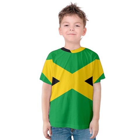 Jamaica Flag Kids  Cotton Tee by FlagGallery