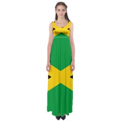 Jamaica Flag Empire Waist Maxi Dress by FlagGallery