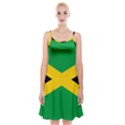 Jamaica Flag Spaghetti Strap Velvet Dress View1