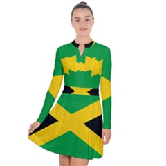 Jamaica Flag Long Sleeve Panel Dress by FlagGallery