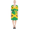 Jamaica Flag Wrap Up Cocktail Dress View1