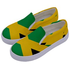 Jamaica Flag Kids  Canvas Slip Ons by FlagGallery