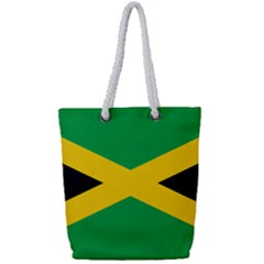 Jamaica Flag Full Print Rope Handle Tote (small) by FlagGallery