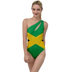 Jamaica Flag To One Side Swimsuit by FlagGallery