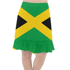 Jamaica Flag Fishtail Chiffon Skirt