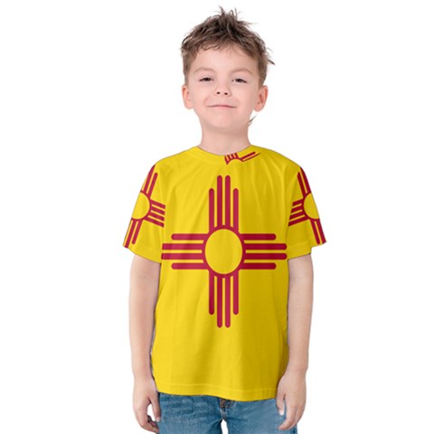 New Mexico Flag Kids  Cotton Tee by FlagGallery