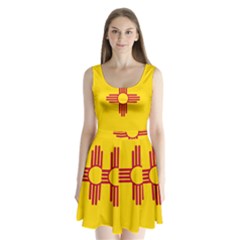 New Mexico Flag Split Back Mini Dress  by FlagGallery