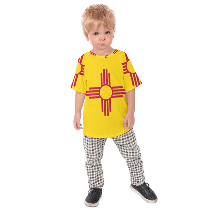 New Mexico Flag Kids  Raglan Tee