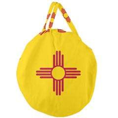 New Mexico Flag Giant Round Zipper Tote by FlagGallery